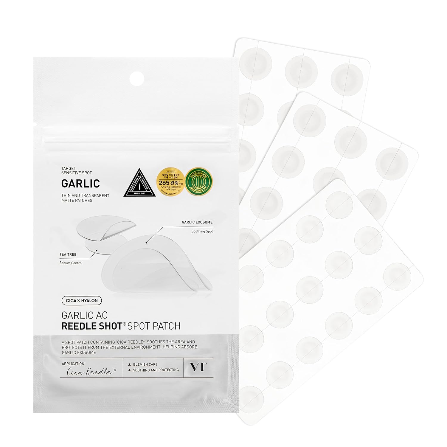 VT Garlic AC Reedle Shot Pimple Patch - 48 Patches | Discover skin care, face cream, lip gloss, sunscreen, and korean skin care products at Sapphire Beauty Booth— a trusted cosmetic shop near me and makeup store near me. | Sapphire Beauty Ghana
