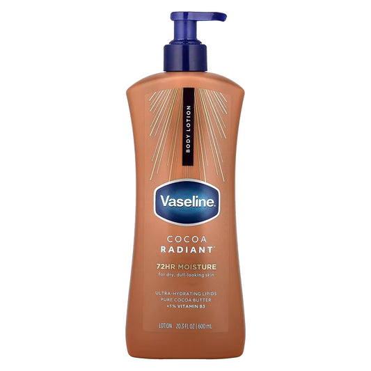 Vaseline Intensive Care Cocoa Radiant Body Lotion - 600ml | Discover skin care, face cream, lip gloss, sunscreen, and korean skin care products at Sapphire Beauty Booth— a trusted cosmetic shop near me and makeup store near me. | Sapphire Beauty Ghana | Same Day Delivery Available