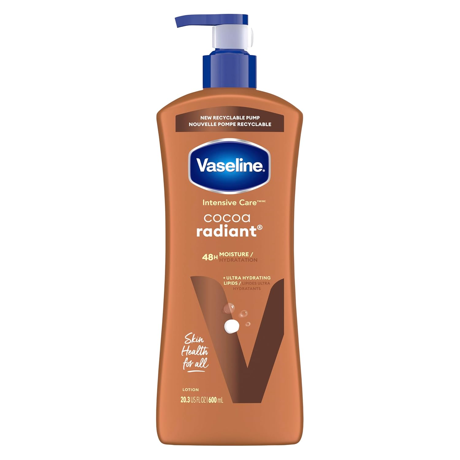 Vaseline Intensive Care Cocoa Radiant Body Lotion - 600ml | Discover skin care, face cream, lip gloss, sunscreen, and korean skin care products at Sapphire Beauty Booth— a trusted cosmetic shop near me and makeup store near me. | Sapphire Beauty Ghana
