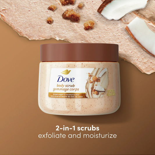 Dove Brown Sugar and Coconut Butter Exfoliating Body Scrub - 150z
